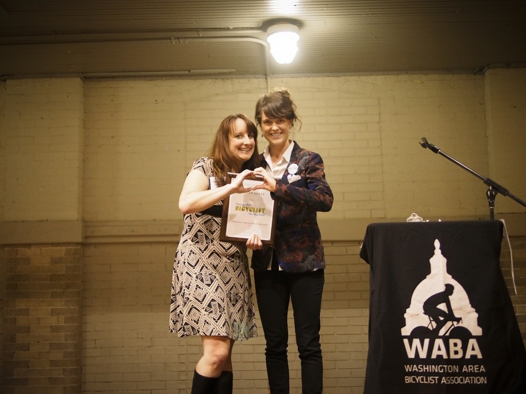Megan Jones accepts The Community Organizer of the Year Award. 