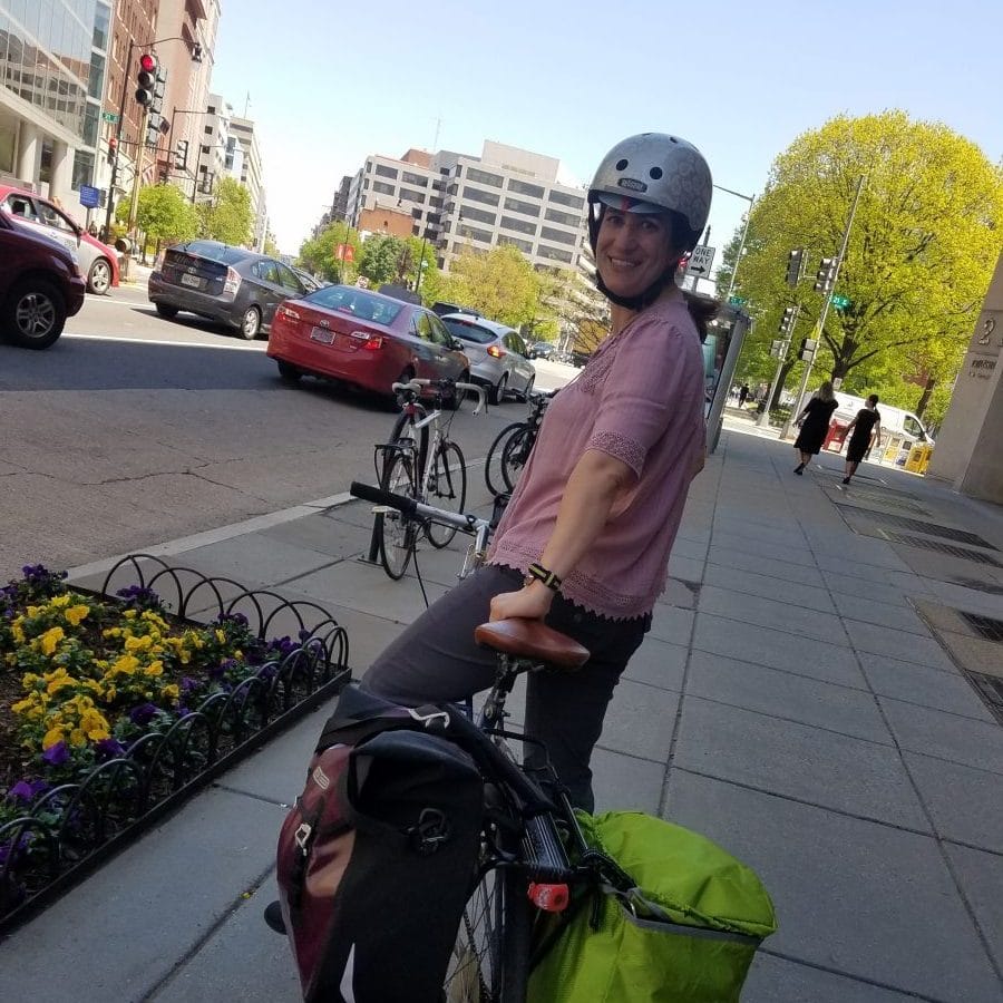 riding with one pannier