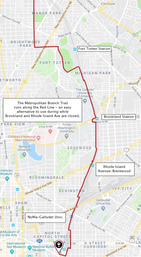Try It By Bike A Guide To Riding Around Red Line Metro Closures