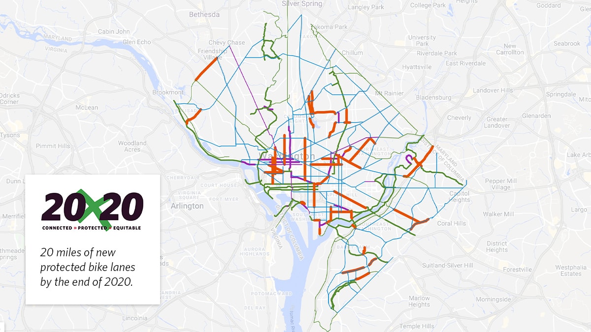 20 by 20 Map Washington Area Bicyclist Association