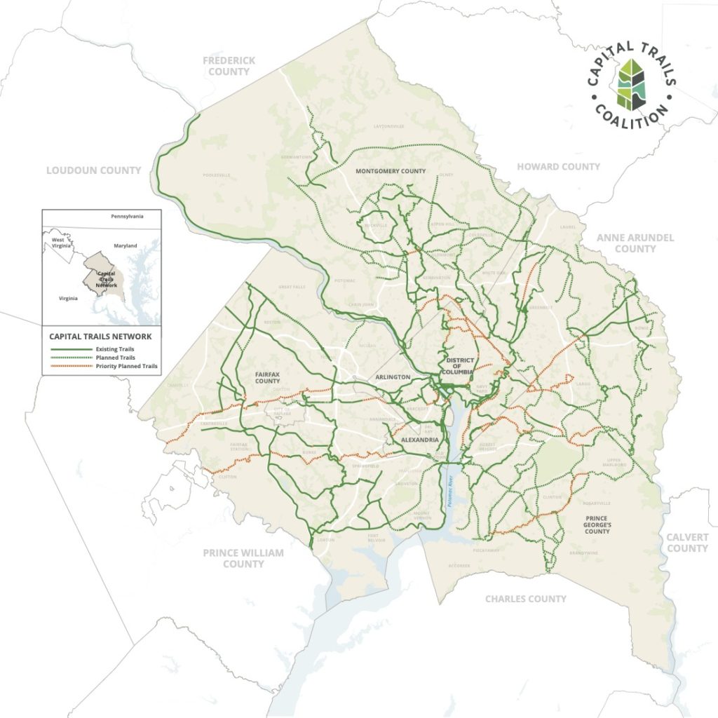 capital bike trail map