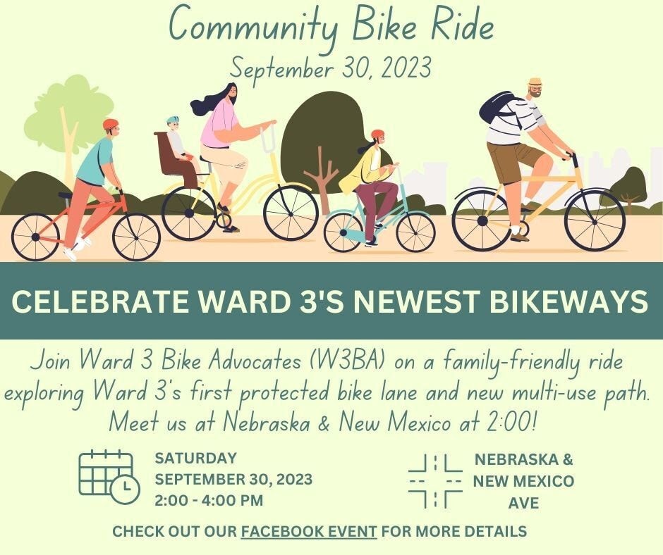 Celebrate Ward 3’s Newest Bikeways