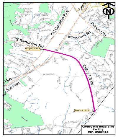 MCDOT Virtual Meeting on Cherry Hill Road Bikeway Project | Washington ...