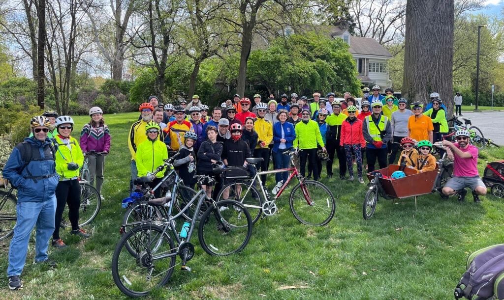 Out to activate the Old Georgetown Road bike lanes, April 13, 2024