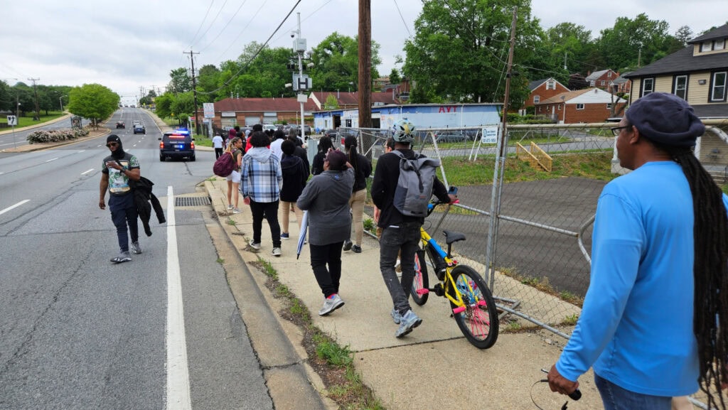 Prince George's County, Central High School safety walk audit, May 6, 2024