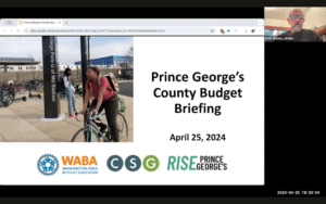 Prince George's County Budget Briefing, April 25, 2024, screen capture