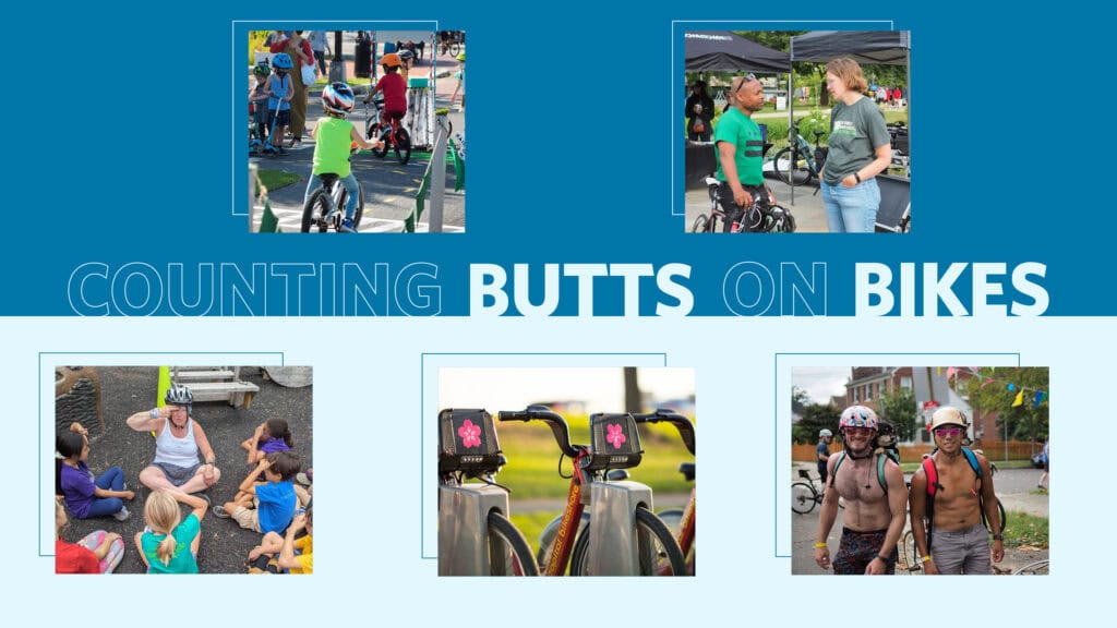 Counting butts on bikes