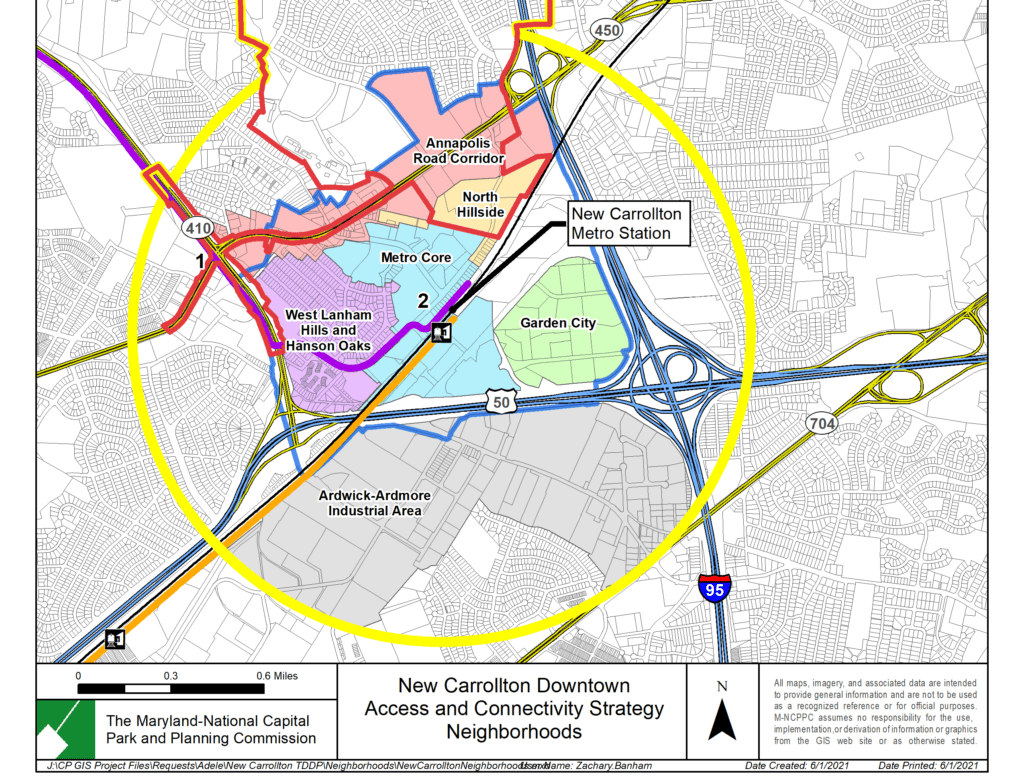 M-NCPPC New Carrollton Downton Access and Connectivity Strategy -- Neighborhoods