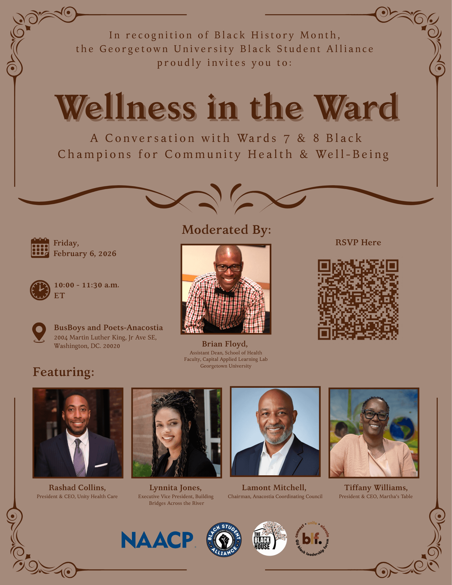 Flyer for Wellness in the Ward event