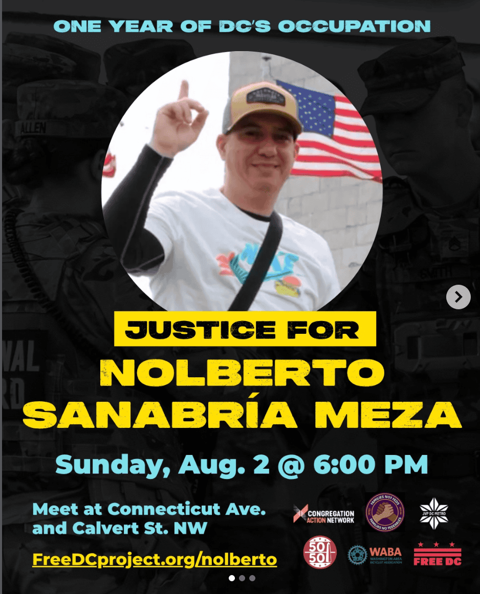 Join a community rally calling for justice for Nolberto Sanabría Meza.